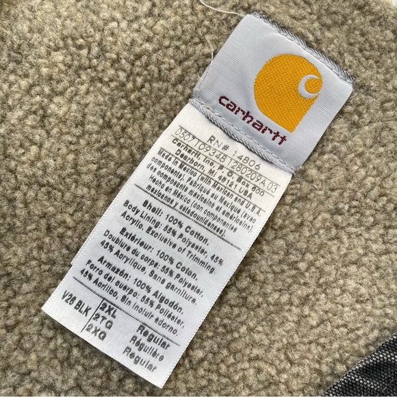 Carharrt V26 Sherpa Lined Duck Canvas Insulated Vest - Picture 6 of 6